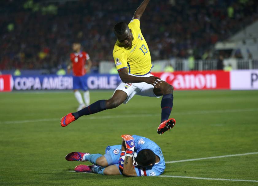 Enner Valencia tenta il gol della bandiera per l’Ecuador: nulla da fare... (Action Images)